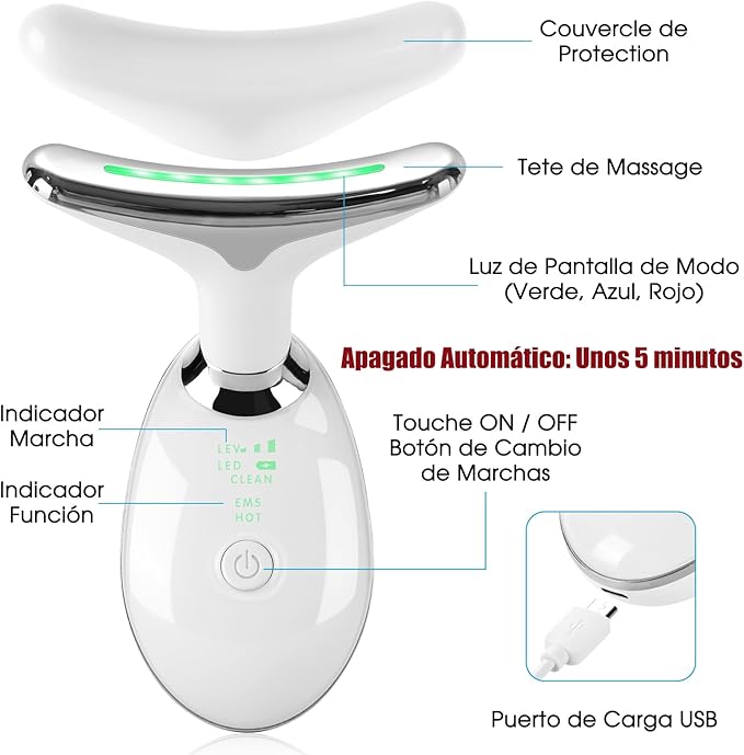 Masajeador facial y de cuello