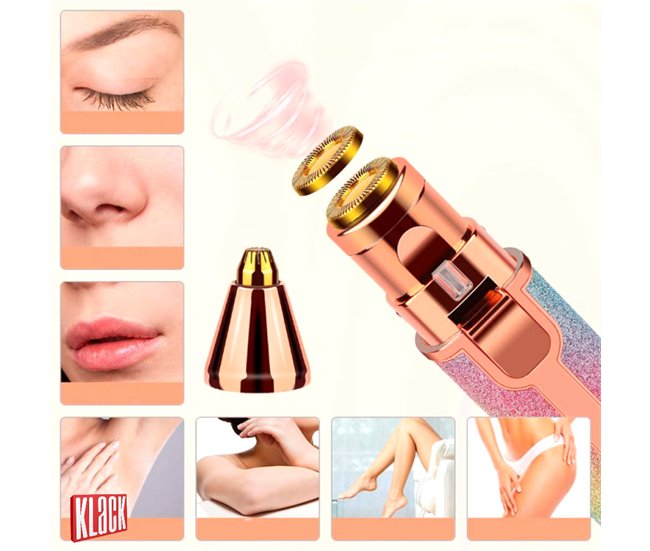 Depilador facial y de cejas 2en1