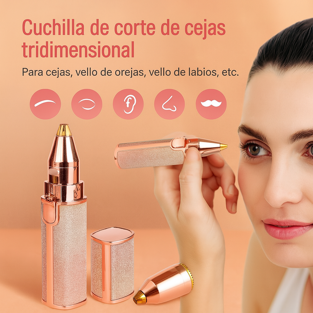Depilador facial y de cejas 2en1